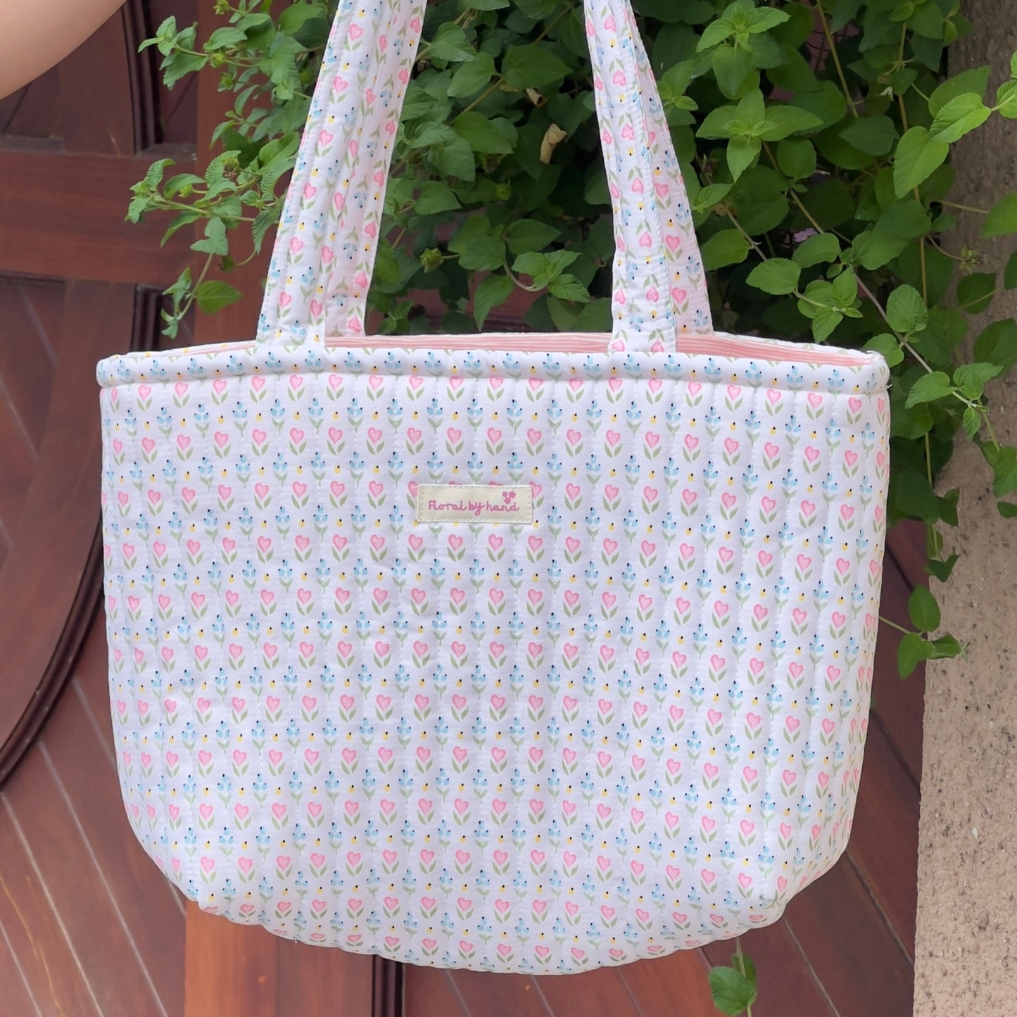 Pink Heart-Tulip Tote