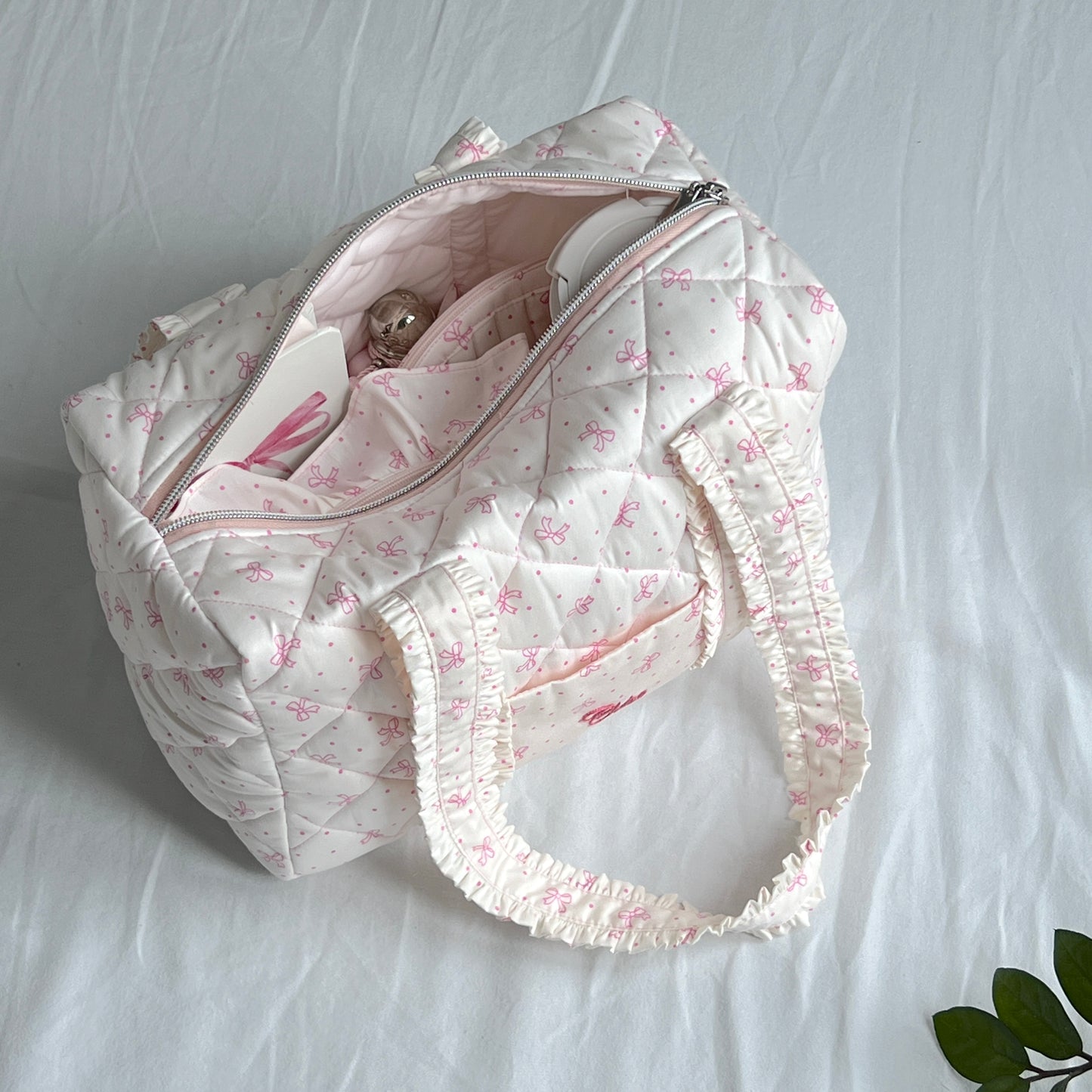 Pink Ribbon Duffle Bag