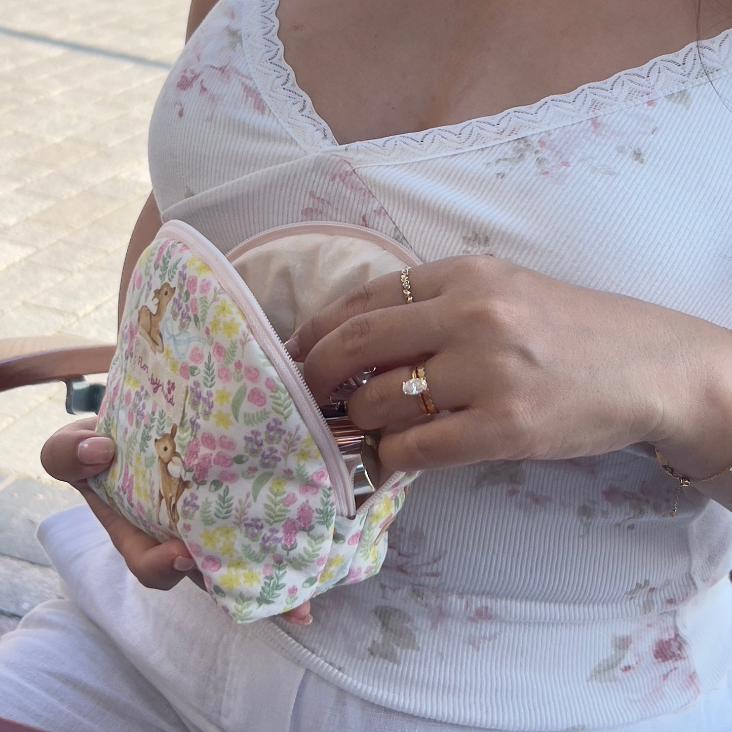 Bambi Quilted Soft Shell Pouch