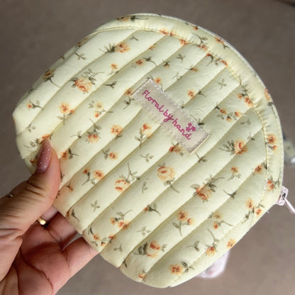 Túi đựng mỹ phẩm trang điểm vỏ sò hồng thủ công Ví đựng tiền xu 
