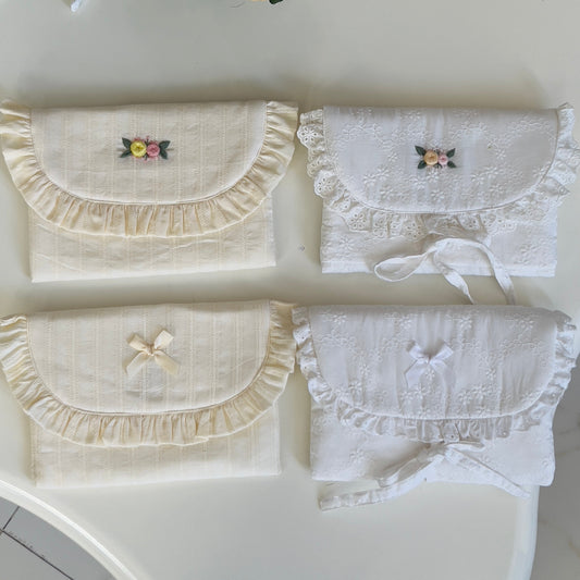 Letter Shaped Ruffles Pouch For Cosmetic & Ipad