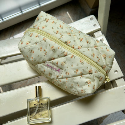 Summer Floral Berry Makeup Bag