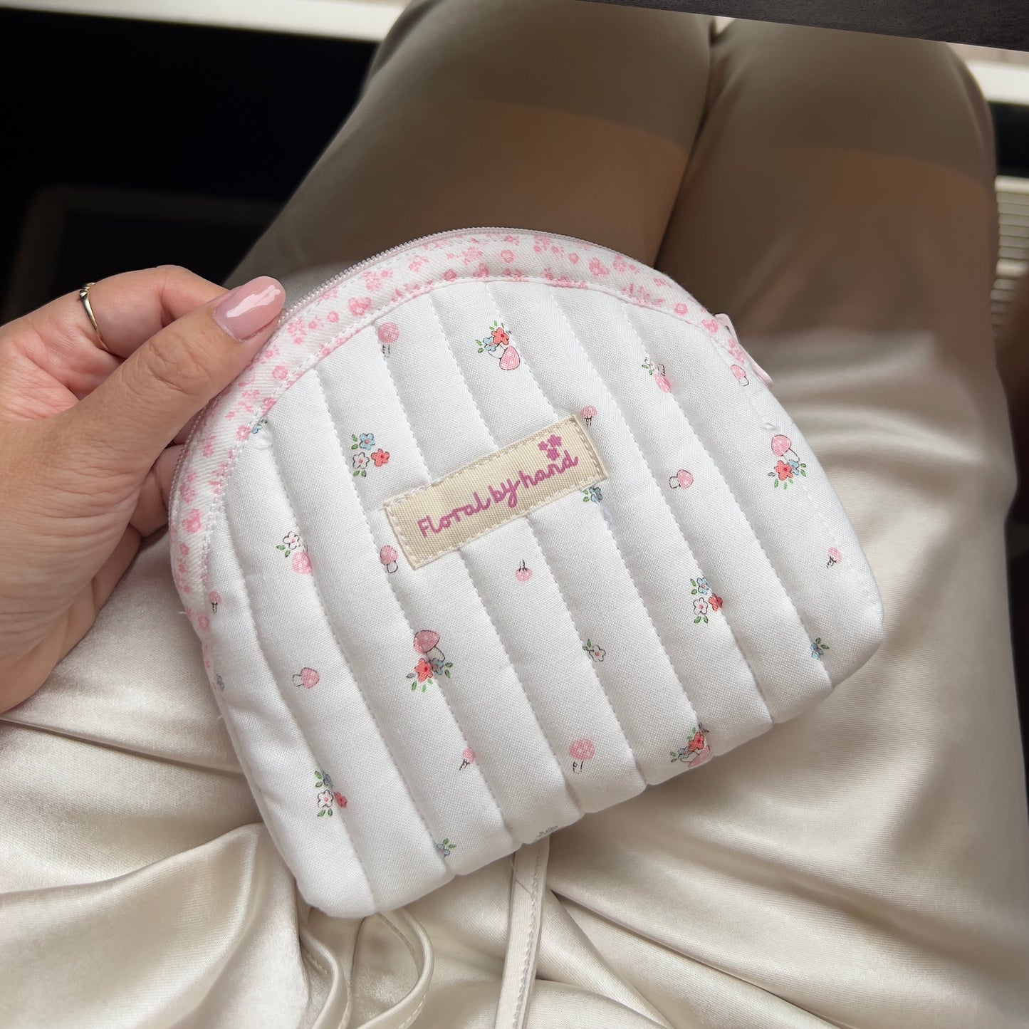 Handgemachte Muschel Kosmetiktasche Schminktäschchen Geldbörse 