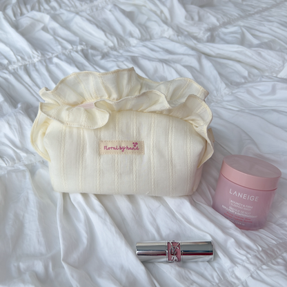 Vanille Douce Quilted Makeup Bag