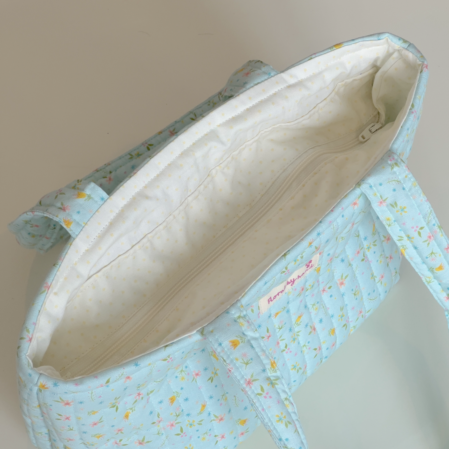 Minty Flowers Tote