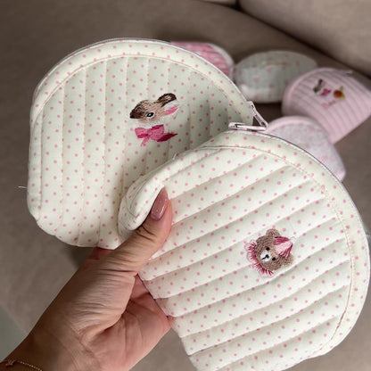 Cute Animal Embroidery Shell